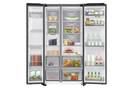 Samsung RS70F64KEFEF Side by Side Nofrost  640Liter  Schwarz,l,Festwasser