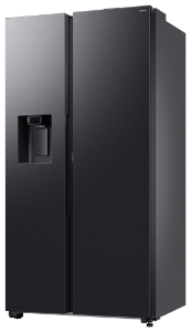 Samsung RS80F65KDFEF Side-by-Side  NoFrost 640 Liter Schwarz, mit Wassertank