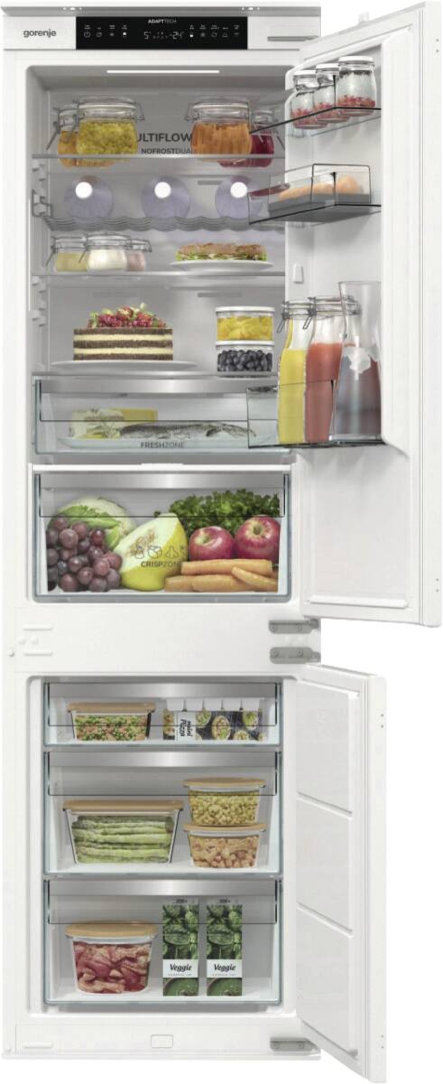 Gorenje NRKI517E61WF Kühl-Gefrierkombination NoFrost 178cm 