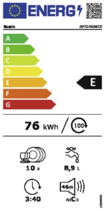 Bosch SPI2HKS42E Geschirrspüler einbau teilintegriert 45 cm 