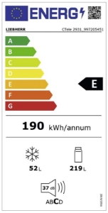 Liebherr CTele 2931-26 Kühl-/Gefrierkombination  Stand Stahlgrau
