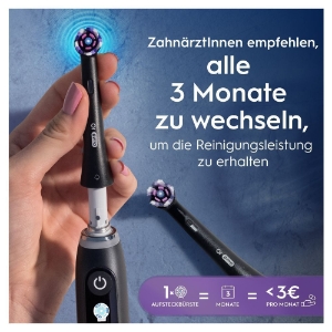 Oral-B Aufsteckbürsten iO Radiant White Schwarz 8er FFU 8700216774192