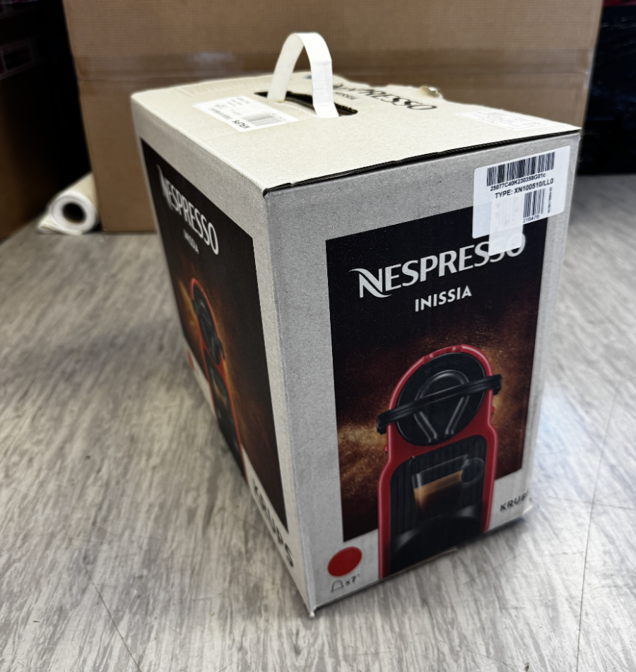 Krups XN1005 Nespresso Kaffeemaschine INISSIA Rot (VPB) Kapselmaschine, verpackungsbeschädigt