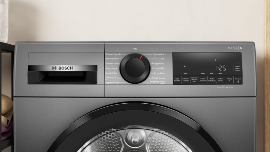 Bosch WQG243DR10 Wärmepumpentrockner, 9 kg, Grau 