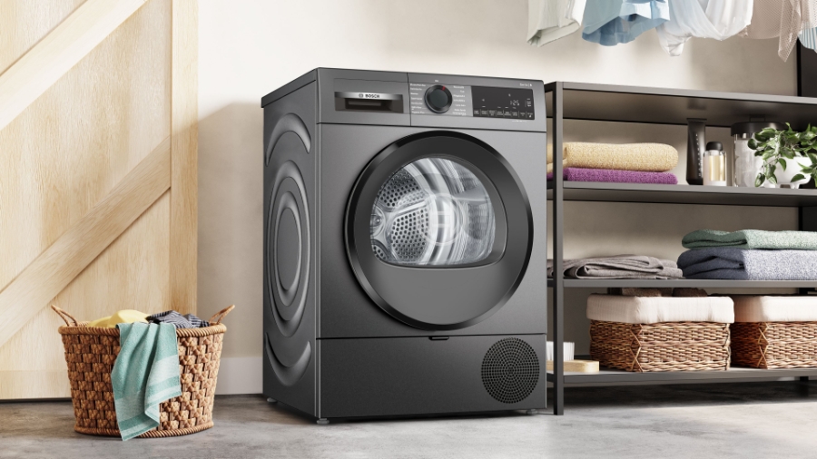 Bosch WQG243DR10 Wärmepumpentrockner, 9 kg, Grau 