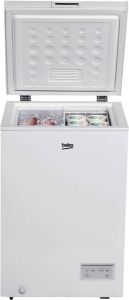 Beko CF100EWN Gefriertruhe 98 Liter, H:84,5cm, B:54,5cm, E 