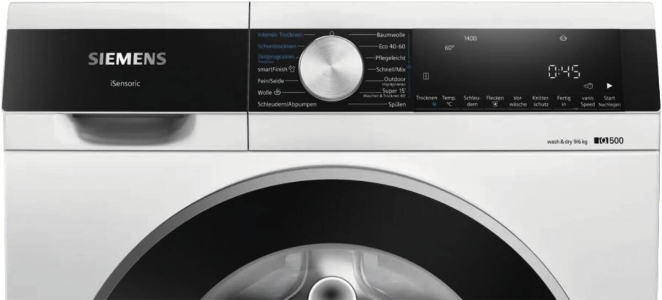 Siemens WN44G242 Waschtrockner weiß 9kg/6kg 
