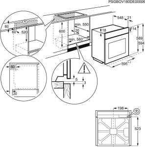 AEG OU5AE20SM Herd Einbau 60 cm Edelstahl 