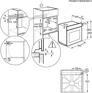 AEG OU5AE20SM Herd Einbau 60 cm Edelstahl 
