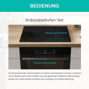 Gorenje JUMP SET AQUA/C  BackofenSet Einbau 60 cm schwarz 745395