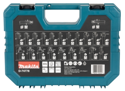 Makita D-74778  Fräser-Set 22-teilig 