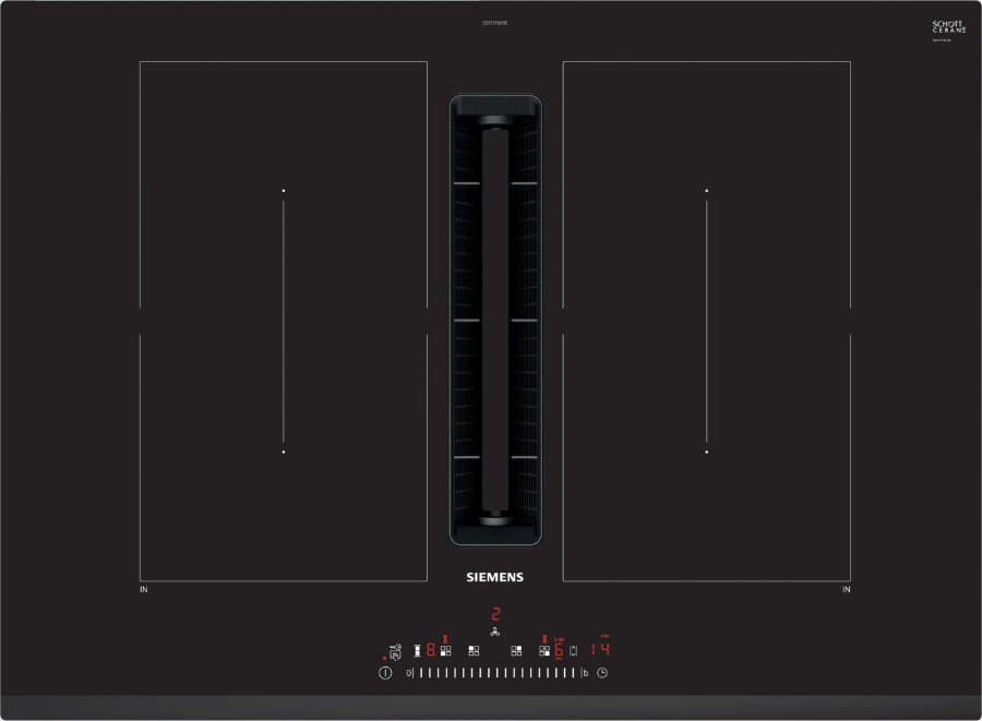 Siemens Extraklasse ED731FQ15E Kochfeld Einbau autark mit Dunstabzug Schwarz 