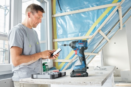 BOSCH Professional GDR 18V-200 C Akku-Drehschlagschrauber 06019G4102