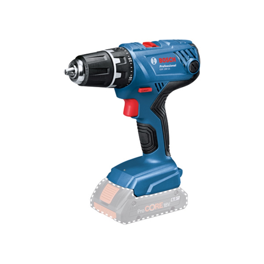 BOSCH Professional GSR18V-21 Akku-Bohrschrauber 06019H1008