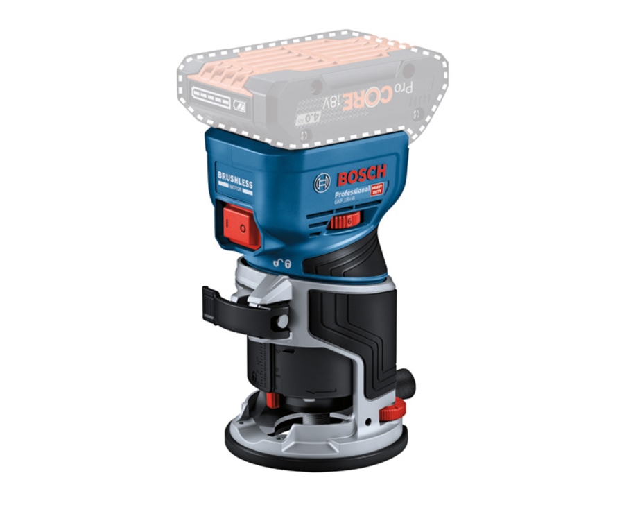 BOSCH Professional GKF 18V-8 Akku-Kantenfräse 06016C2001
