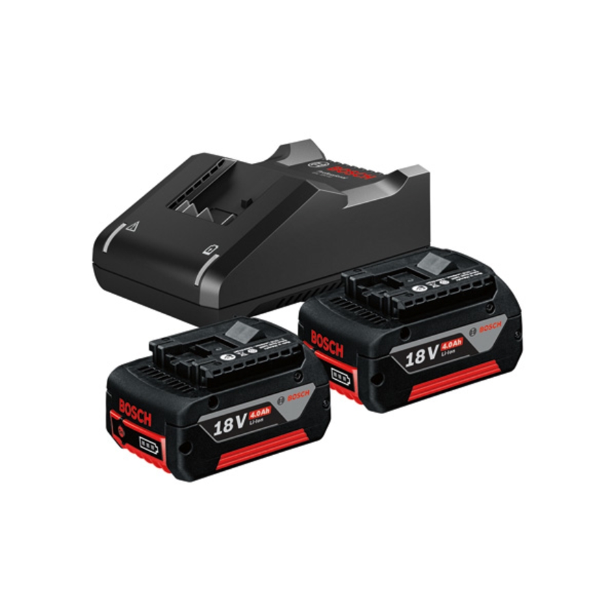 BOSCH Professional 2 x GBA 18V 4.0Ah + GAL 18V-40 1600A019S0 