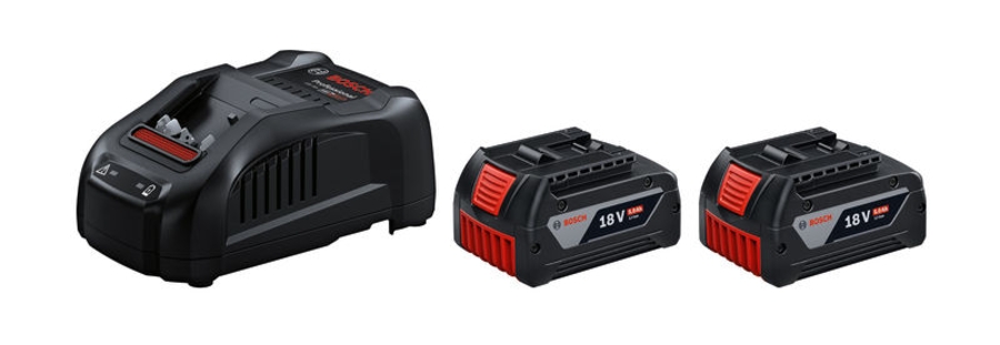 BOSCH Professional 2 x GBA 18V 5.0Ah + GAL 1880 CV Starter-Set 1600A00B8J