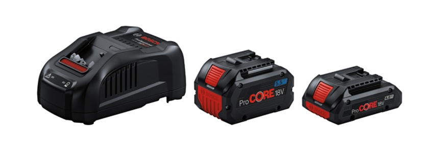 BOSCH Professional 1 x ProCORE18V 4.0Ah + 1 x ProCORE18V 5.5Ah + GAL 1880 CV 1600A0214A 