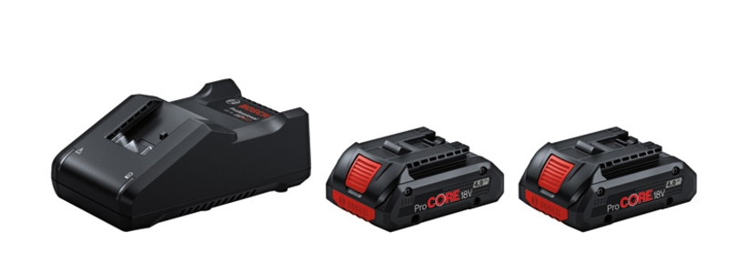 BOSCH Professional 2 x ProCORE18V 4.0Ah + GAL 18V-40 Starter-Set 1600A01BA3