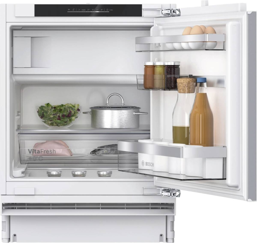 Bosch KUL22ADD0 Unterbau-Einbau Kühlschrank mit Gefrierfach 82cm Nische Weiss