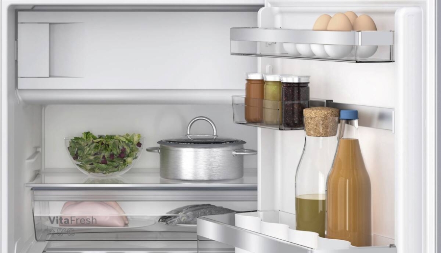 Bosch KUL22ADD0 Unterbau-Einbau Kühlschrank mit Gefrierfach 82cm Nische Weiss