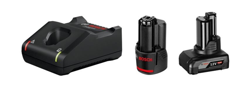 BOSCH Professional 1 x GBA 12V 2.0Ah + 1 x GBA 12V 4.0Ah + GAL 12V-40  Starter-Set 1600A01NC9