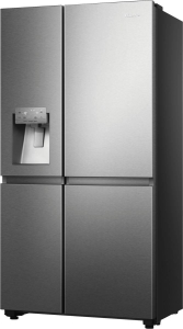 Hisense RS818N4TIC Side by Side Kühl-Gefrier-Kombination Edelstahl mit Wassertank,NoFrost