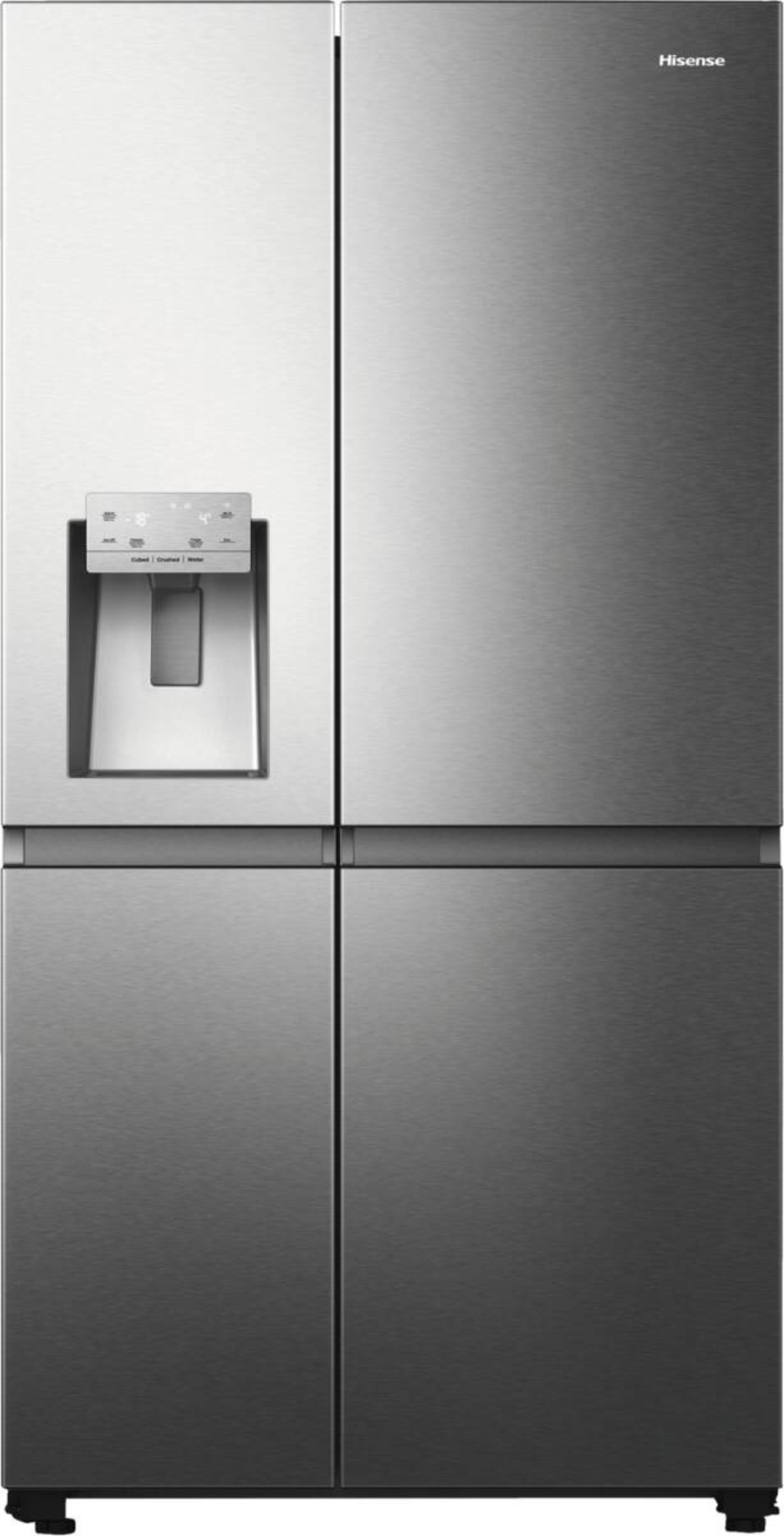 Hisense RS818N4TIC Side by Side Kühl-Gefrier-Kombination Edelstahl mit Wassertank,NoFrost