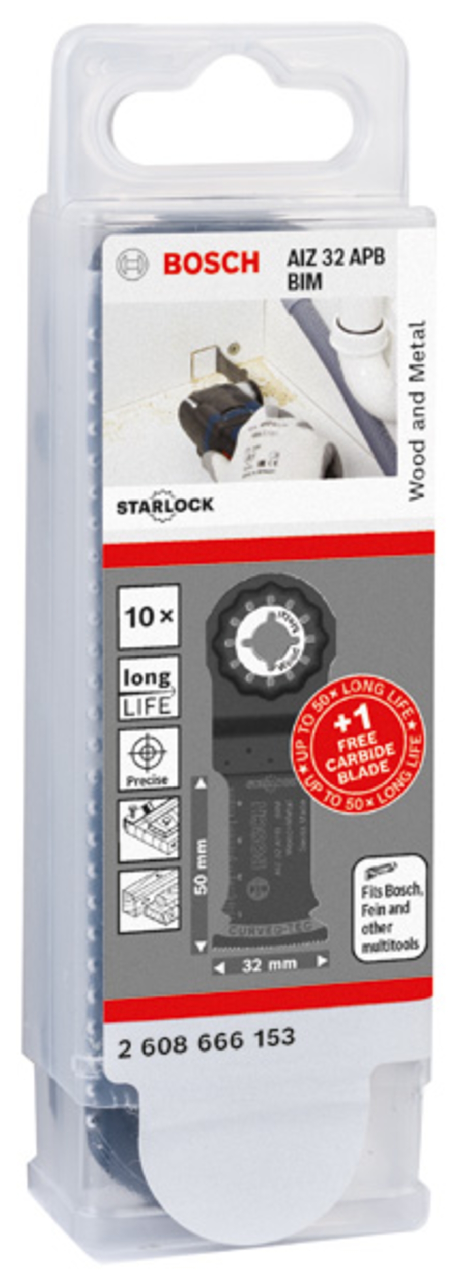 BOSCH Professional AIZ 32 APB + 1 EXPERT MultiMax AIZ 32 APIT Sägeblatt-Set für Multifunktionswerkzeuge, 10-teilig