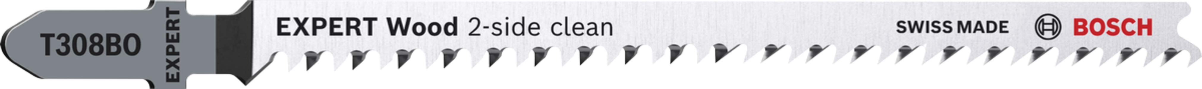 BOSCH Professional EXPERT Wood 2-side clean T308BO Stichsägeblatt, 5-tlg. 2608900555