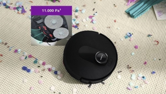 Bosch EXCLUSIV BCRDW3BAB Saugroboter Spotless Max Schwarz 