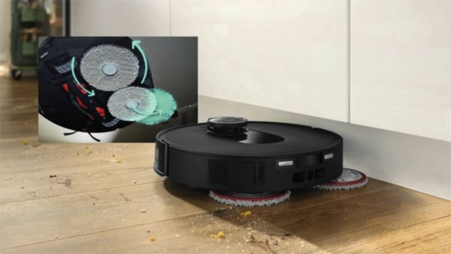 Bosch EXCLUSIV BCRDW3BAB Saugroboter Spotless Max Schwarz 