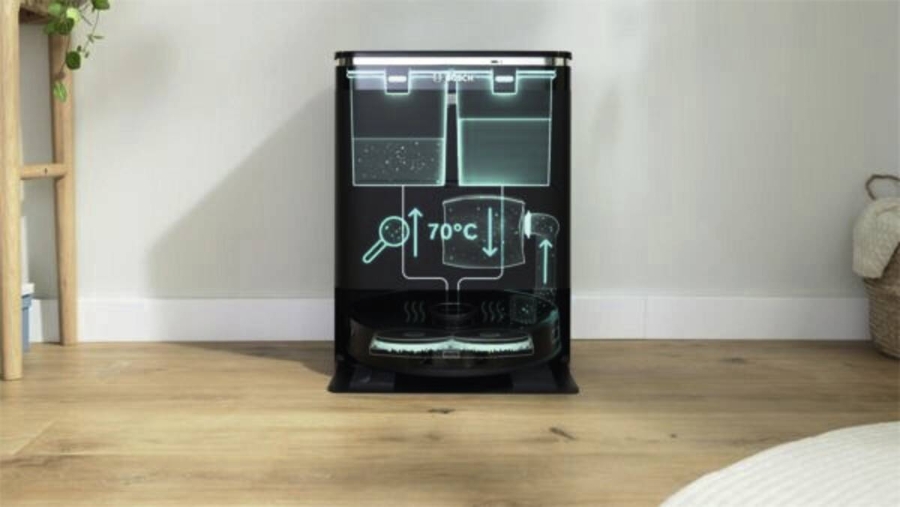 Bosch EXCLUSIV BCRDW3BAB Saugroboter Spotless Max Schwarz 