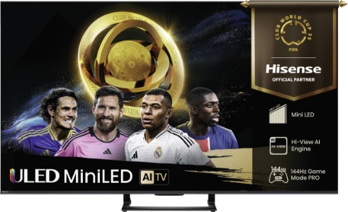 Hisense 50U7Q Fernseher 50 Zoll, 4K Mini LED ULED 