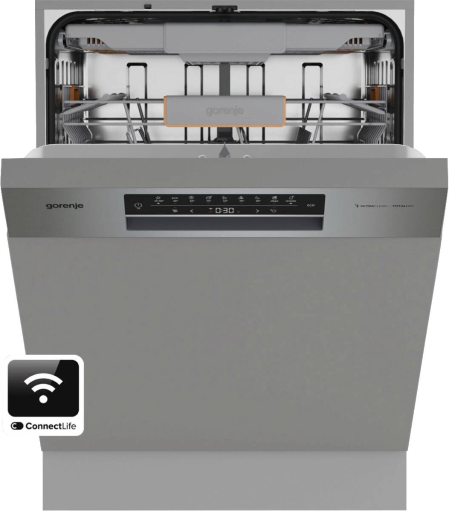 Gorenje GI673B90X Geschirrspüler Einbau 60cm teilintegriert mit Besteckschublade