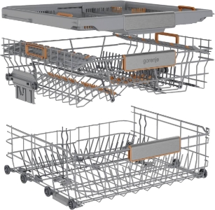 Gorenje GI673A91X Geschirrspüler Einbau teilintegriert 60cm mit Besteckschublade