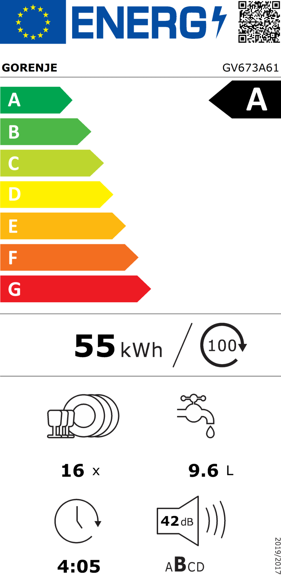 Gorenje GV673A61 Geschirrspüler Einbau vollintegriert mit  Besteckschublade 60 cm
