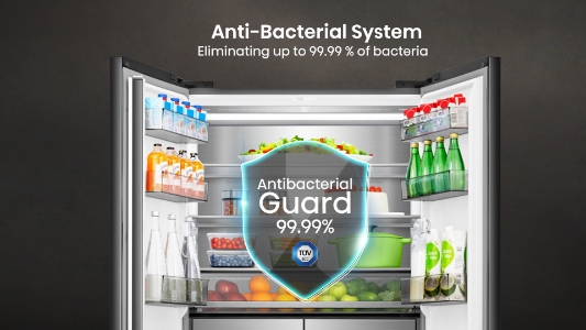 Hisense RQ768N4GBE Multidoor Kühl-Gefrierkombination Schwarz 591l nur 60cm Tief