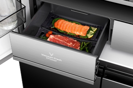 Hisense RQ768N4GBE Multidoor Kühl-Gefrierkombination Schwarz 591l nur 60cm Tief