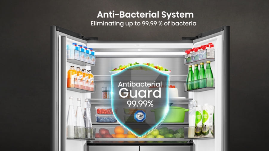 Hisense RQ768N4GBE Multidoor Kühl-Gefrierkombination Schwarz 591l nur 60cm Tief