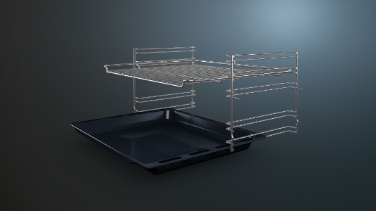 Siemens HE013FBB1 Einbau-Herd, 60 x 60 cm, Schwarz, Edelstahl 