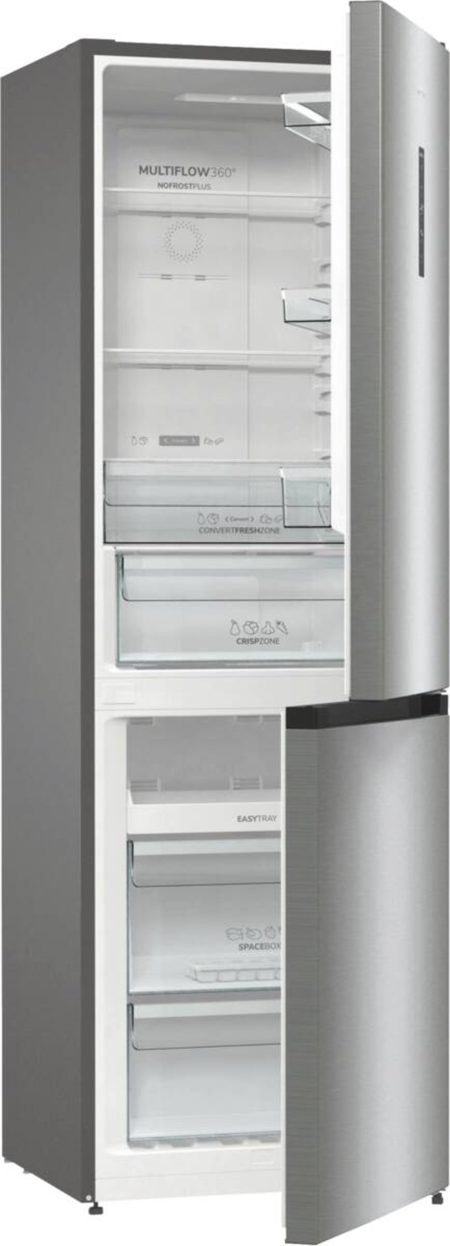 Gorenje NRKP61EA2XL4 Kühl-/Gefrierkombination Stand  Silber