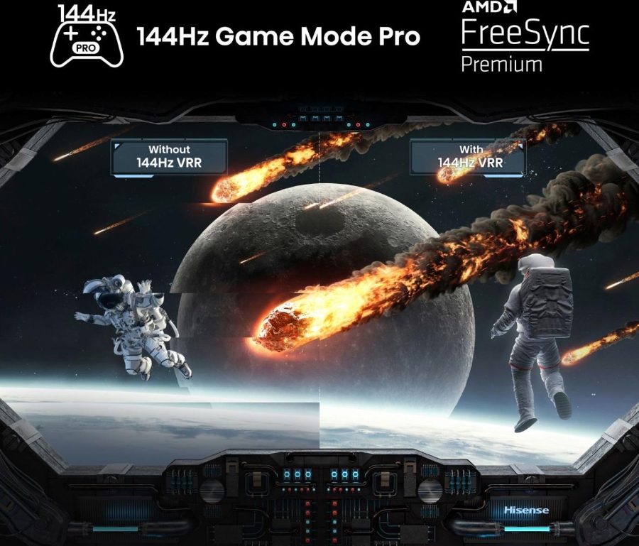 Hisense 100E7NQ 254 cm (100 Zoll) Fernseher, 4K UHD, QLED 