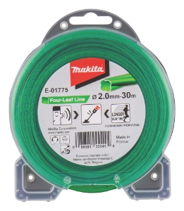 Makita E-01775 Ersatzfäden-Lärmarm (Kleeblatt-Querschnitt) 2,0 mm • 30 m • grün