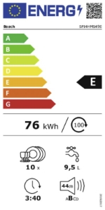Bosch SPI4HMS49E Geschirrspüler einbau teilintegriert mit Besteckschublade Edelstahl