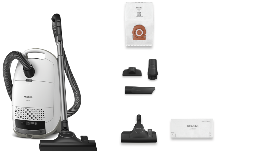 Miele Guard M1 S8380 PowerLine/Brillantweiß/SVWF6 Bodenstaubsauger mit Beutel