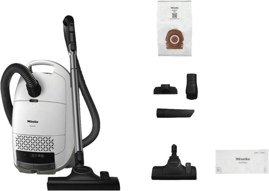 Miele Guard M1 S8380 PowerLine/Brillantweiß/SVWF6 Bodenstaubsauger mit Beutel