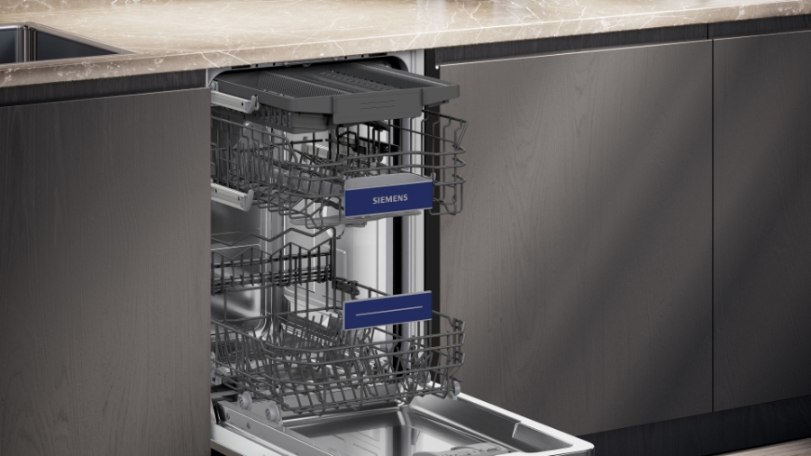 Siemens SR43ES25ME Unterbau-Einbau Geschirrspüler 45 cm  mit Besteckschublade