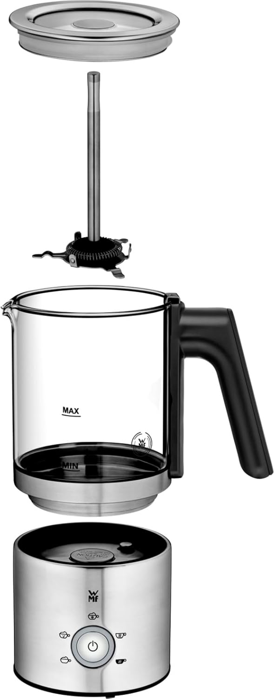 WMF Lono Glas elektrischer Milchaufschäumer  3200002262