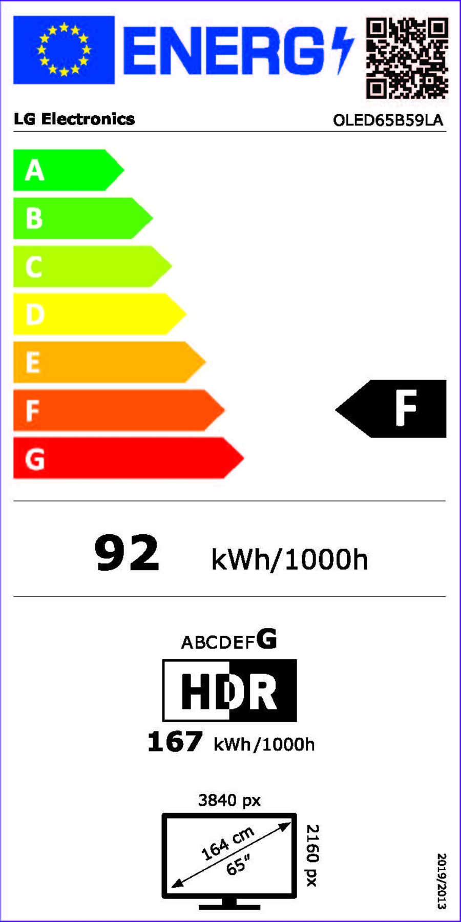LG OLED65B59LA OLED, 65", 165cm, UHD 4K SmartTV Fernseher 
